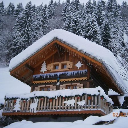 Chalet Fleur Des Neiges Saint-Jean-dʼAulps Buitenkant foto